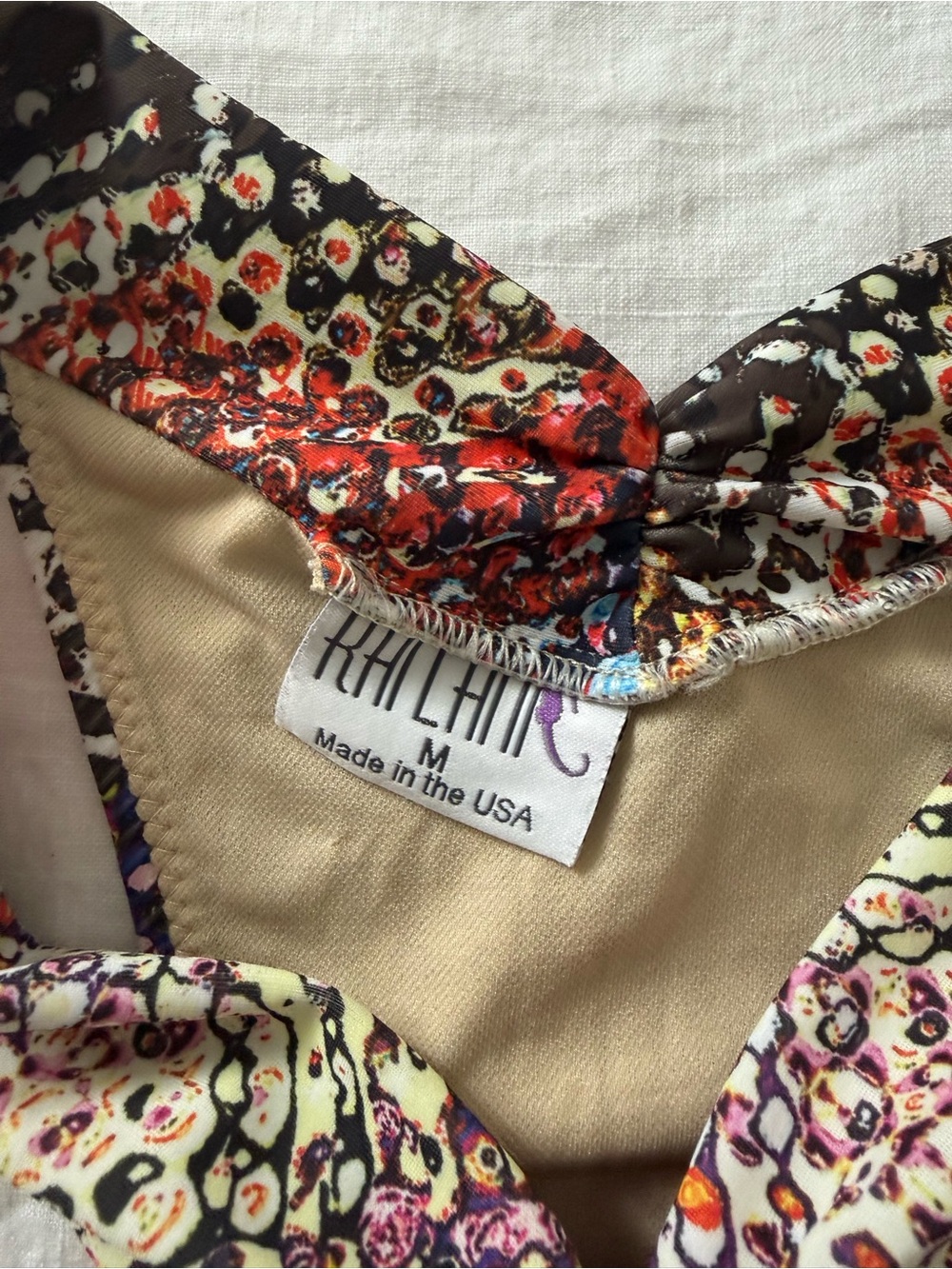 KALANI Patterned Triangle Bikini - Picture 2 of 3